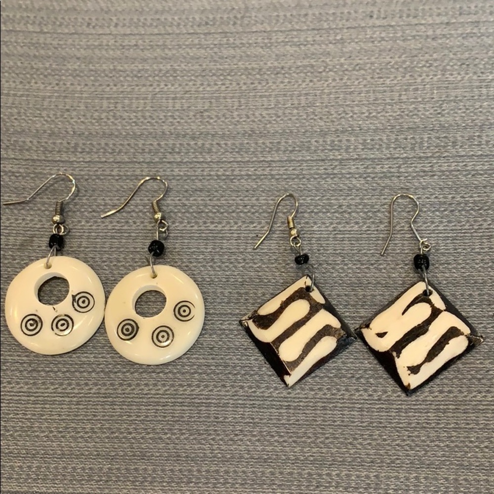 Two earring set bundle from Costa Rica.
